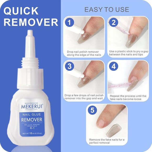 Nail Glue Gel and Glue Remover‎ Set - Picture 7 of 9